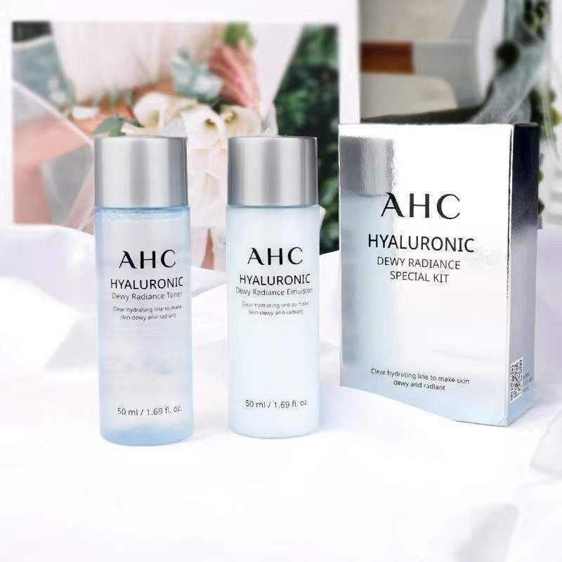 現貨 韓國 AHC 玻尿酸神仙水+乳液套組 隨身輕便旅行組 (50ml+50ml)