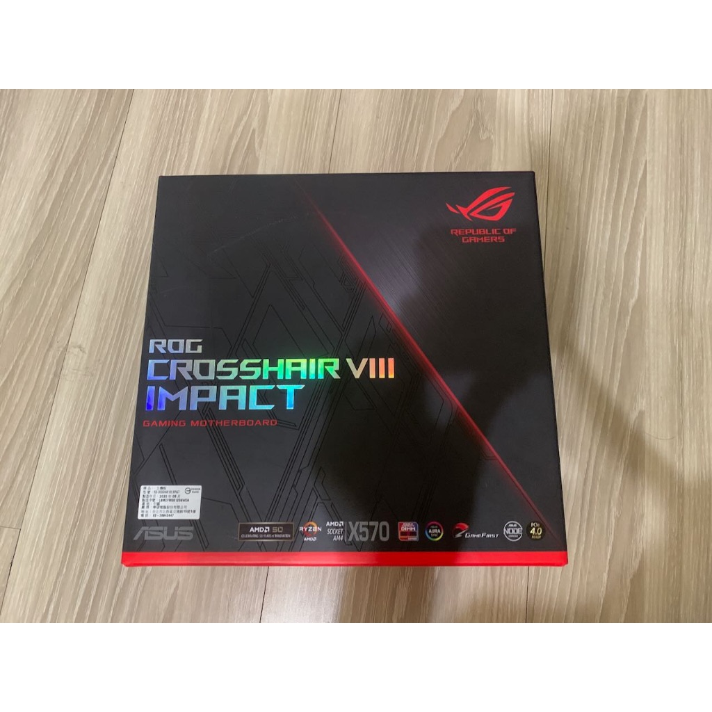 賣 二手 華碩主機板ROG Crosshair VIII Impact C8i ITX 保固內  絕版 台灣公司貨