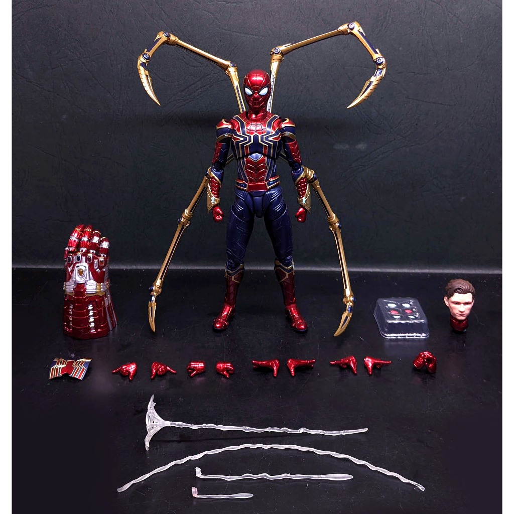 現貨 正版 SHF 鋼鐵蜘蛛人 鋼鐵 蜘蛛人 Spider Man 返校日 離家日 無家日 鋼鐵人 無限手套 蜘蛛感應