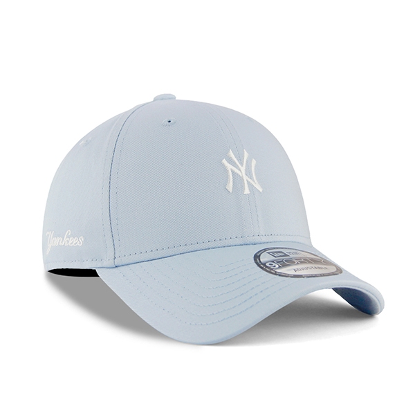 【NEW ERA】MLB NY 紐約 洋基 粉藍色 白字 老帽 限量 9FORTY 潮流【ANGEL NEW ERA】