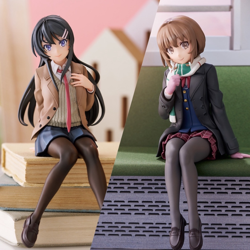 好好丸🎃｜日版 SEGA 坐姿系列｜青春豬頭少年 櫻島麻衣 梓川花楓 景品 公仔 模型 泡麵蓋