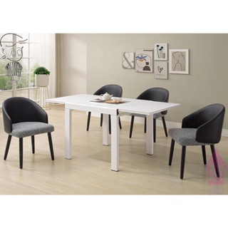 【X+Y時尚精品傢俱】現代餐桌椅系列-安娜 5.3尺岩板伸縮餐桌.安娜 餐椅.(台南市區免運)