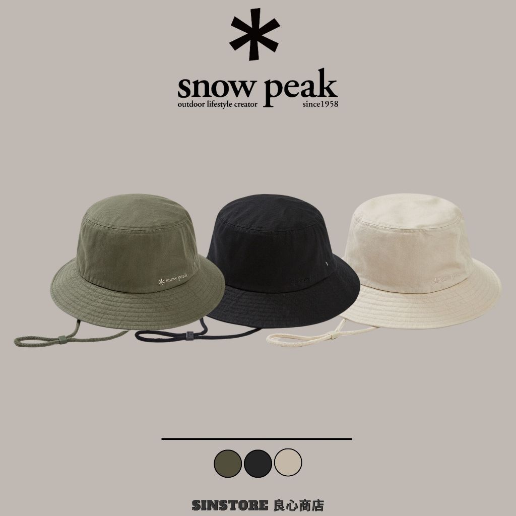 【良心商店】🇰🇷 韓國 Snow Peak 漁夫帽 雪峰 刺繡 帽 老帽 棒球帽 遮陽帽