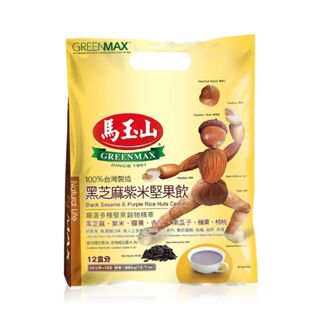 【蔬食小舖】馬玉山黑芝麻紫米堅果飲(12pcs/袋)-奶素