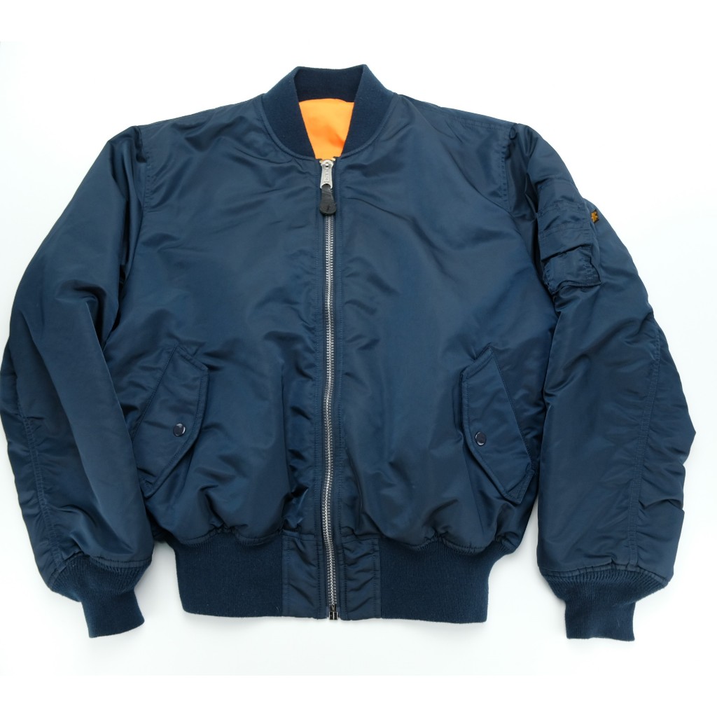 Alpha Industries MA-1 深藍色 空軍外套 防風夾克 飛行外套 L號 TOP GUN 捍衛戰士