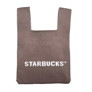 星巴克 品牌針織背心提袋-卡其色 Knitted Carrier Bag-KH Starbucks 2024/03上市