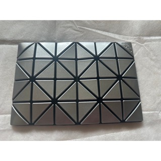 BAO BAO ISSEY MIYAKE 3x4亮面雙色名片夾 亮銀色 三宅一生 錢包 卡夾 名片夾 全新