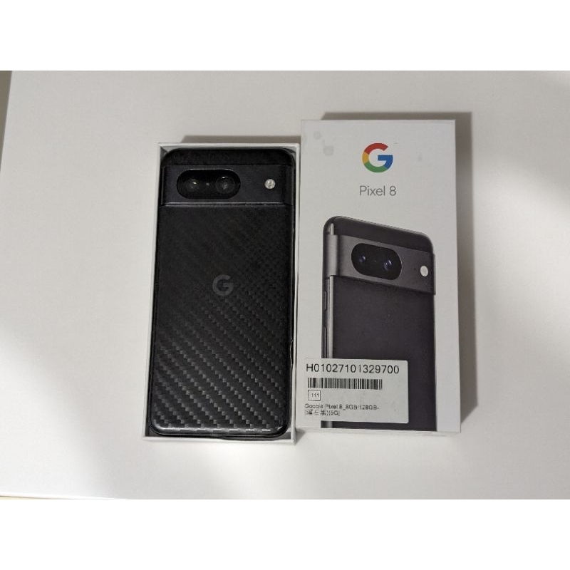 google pixel 8 128GB 黑色 二手近全新 全機包膜跟抗藍光保護貼台北可以面交