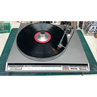 ONKYO日本製黑膠唱機+鐵三角紅色唱頭 立馬可用 音質佳 功能正常 詳見描述 二手黑膠唱片機 唱盤