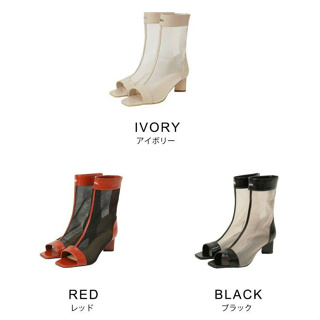 TINA：JOJUN 露趾透明靴裝 全3色 日系 單品｜tnj911-0312【1】