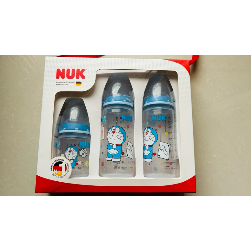 德國NUK 哆啦A夢 Doraemon PP奶瓶禮盒組