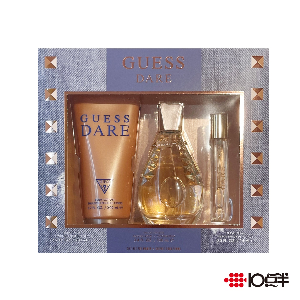 GUESS Dare 敢秀女郎 女性淡香水 100ml禮盒（三件組）〔10點半香水美妝〕