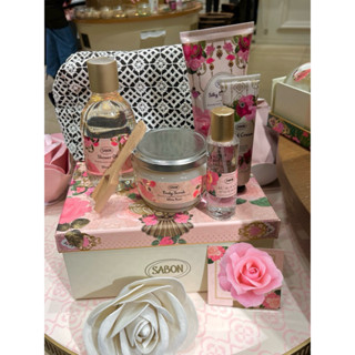 熱門限定款‼️SABON 白玫瑰 沐浴油300ml 絲綢身體乳液200ml 護手霜30ml 身體磨砂膏320g 香水