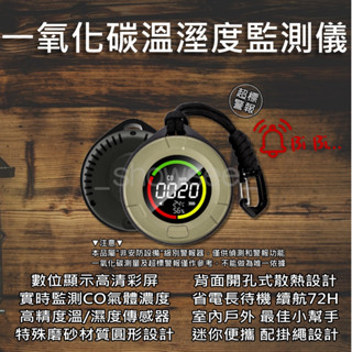 一氧化碳警報器 監測儀 測小菲 CO 空氣 檢測儀 偵測儀 戶外 露營 探測器 監測器 溫度 濕度 煙霧 小米有品
