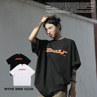 【SN】-BNNclub-［預購］text tee 日系 純棉 短袖 T恤 復古 卡通logo