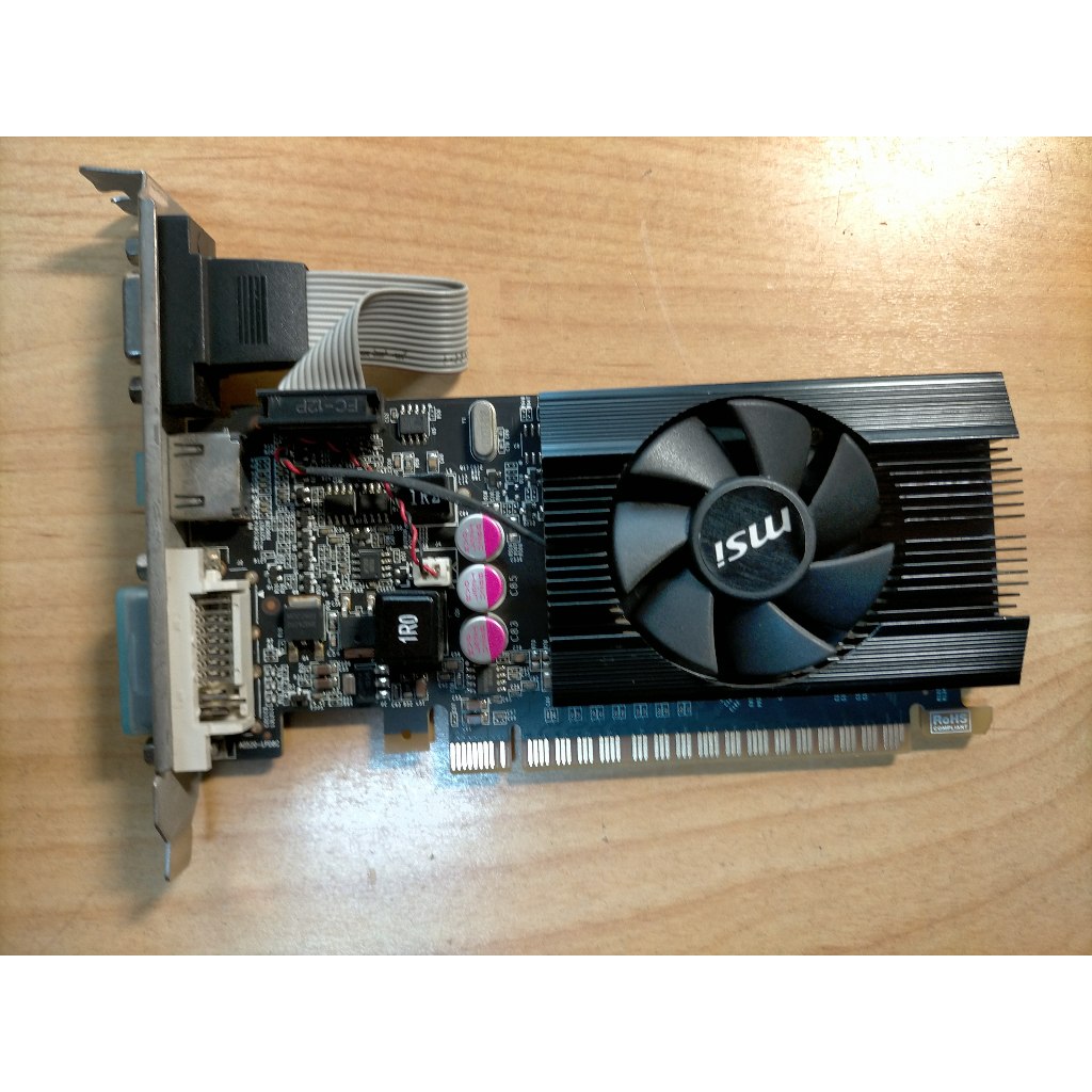 E.PCI-E顯示卡-微星N610GT-MD2GD3/LP(MS-V809)DDR3 64bit HDMI 直購價999