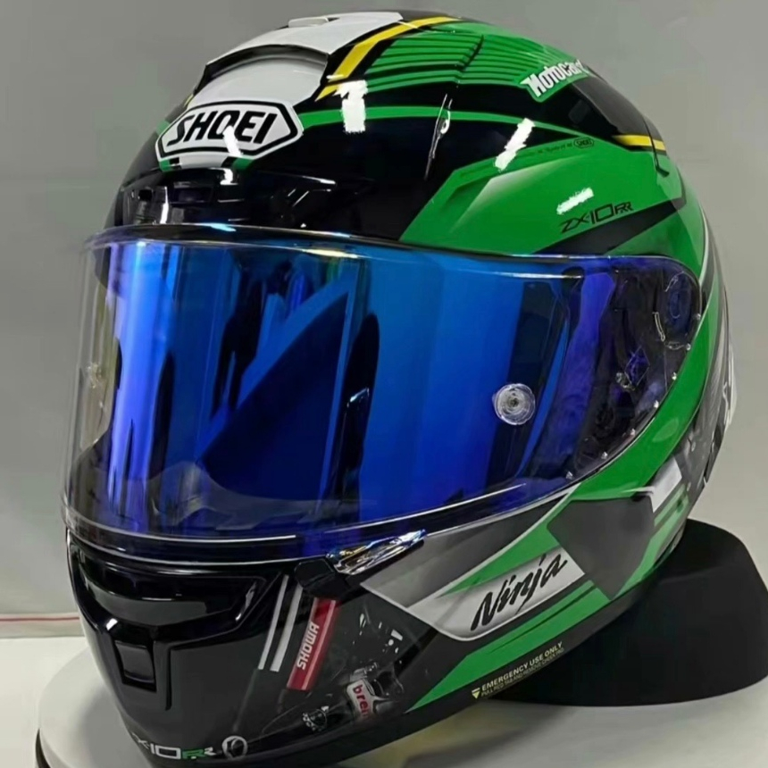 SHOEI X14 川崎綠 全盔 全罩式安全帽 賽車安全帽 機車安全帽 騎行安全帽 騎手安全帽 全覆式安全帽 雙D扣