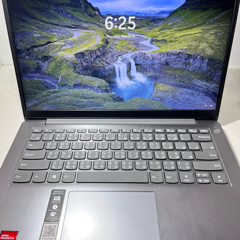 二手 聯想 Lenovo IdeaPad Slim 3 14吋 筆電 82KT001ETW 贈藍牙鍵盤和筆電包