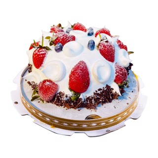 樂活e棧-母親節造型蛋糕-夢幻草莓香草蛋糕8吋x1顆(水果 芋頭 布丁 手作)-預購