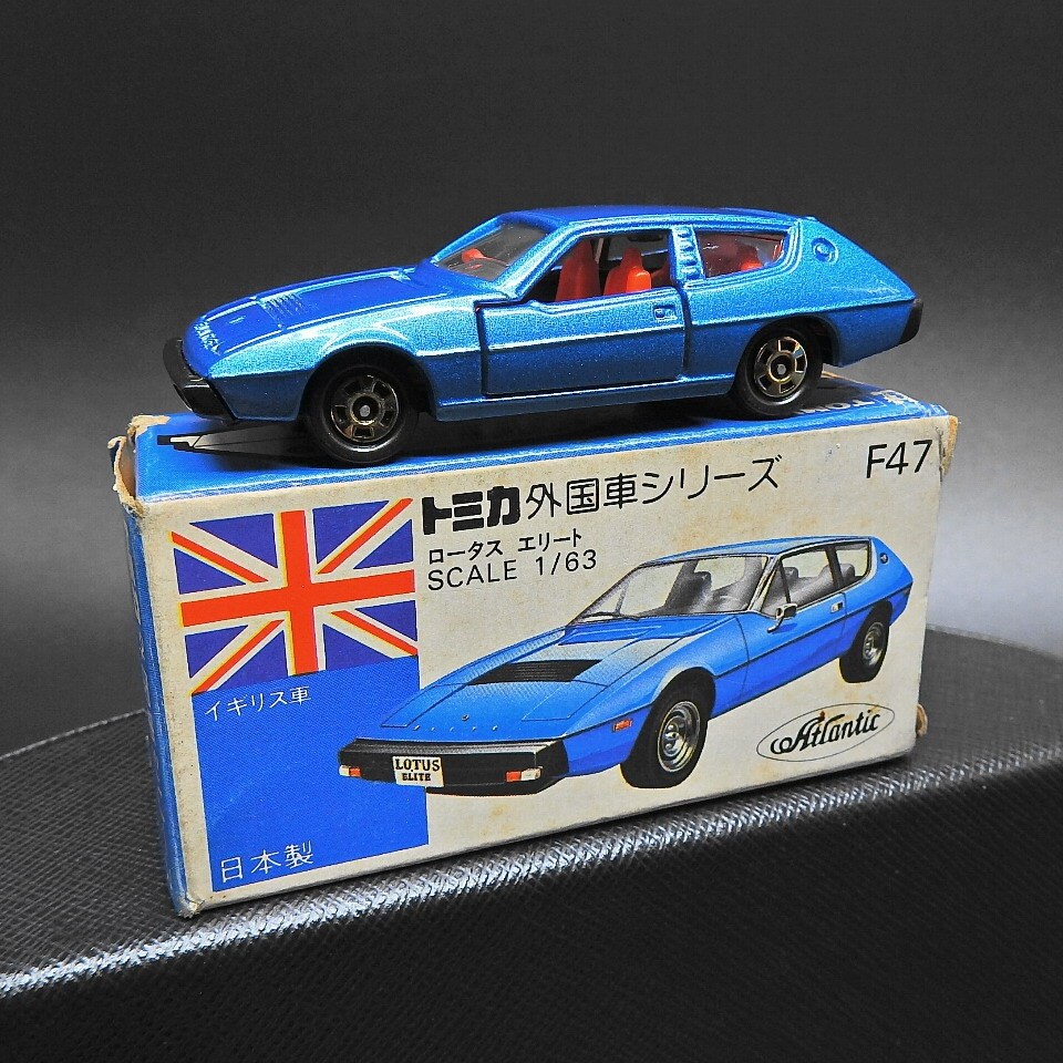 TOMICA 日本製 外國車 F47 LOTUS ELITE 1978 蓮花 TOMY 藍白盒多美小汽車 S3