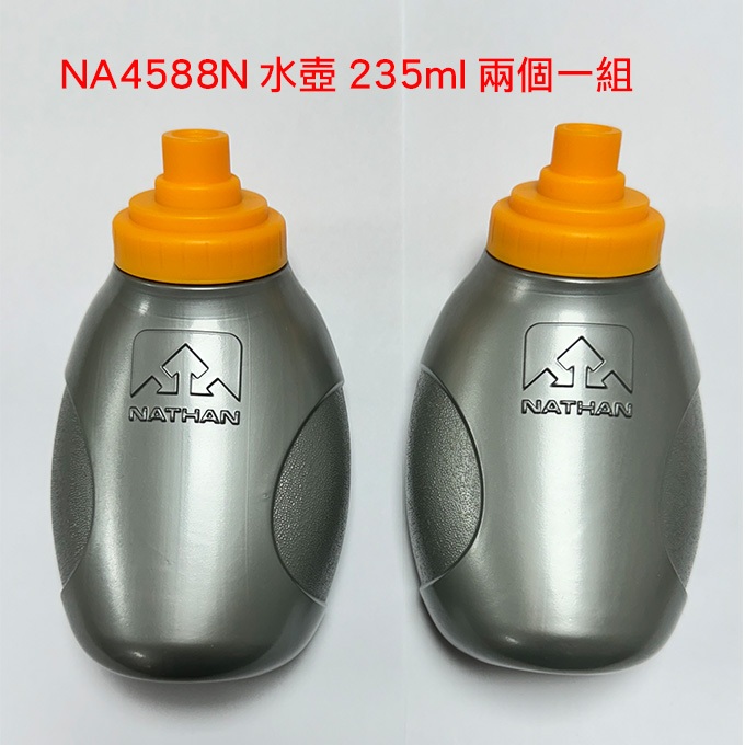 美國NATHAN水壺(兩個一組)235ml NA4588N 此水壺非密封，瓶蓋設計一壓就出水
