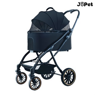 【Jopet】 *臺灣現貨* 寵物推車 可分離 鋁合金車架 輕量化 三折 寵物手推車 寵物外出 一鍵收車 全自動收折