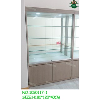 興隆展示櫃1020117-1[4尺招財展示櫃]玻璃櫃珠寶櫃模型櫃.玩具公仔櫃.飾品櫃.手機眼鏡櫃.樂器櫃.作品櫃.收納櫃