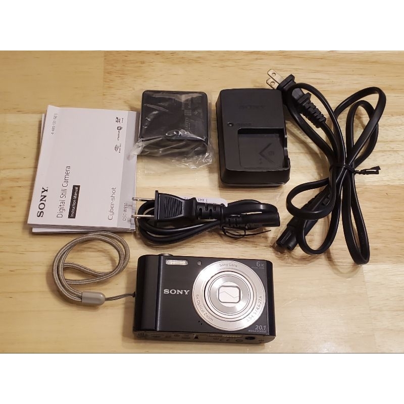 二手SONY 索尼 DSC-W810數位相機輕便輕薄 相機 26mm 廣角2010萬畫素 主機+記憶卡+電池+電池充電器