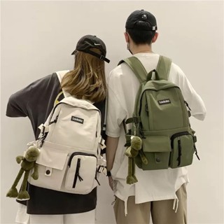 【Yuni】韓版原宿ulzzang 防潑水後揹包 大容量尼龍後揹包 雙肩包 電腦包 學生後揹包 女生後揹包