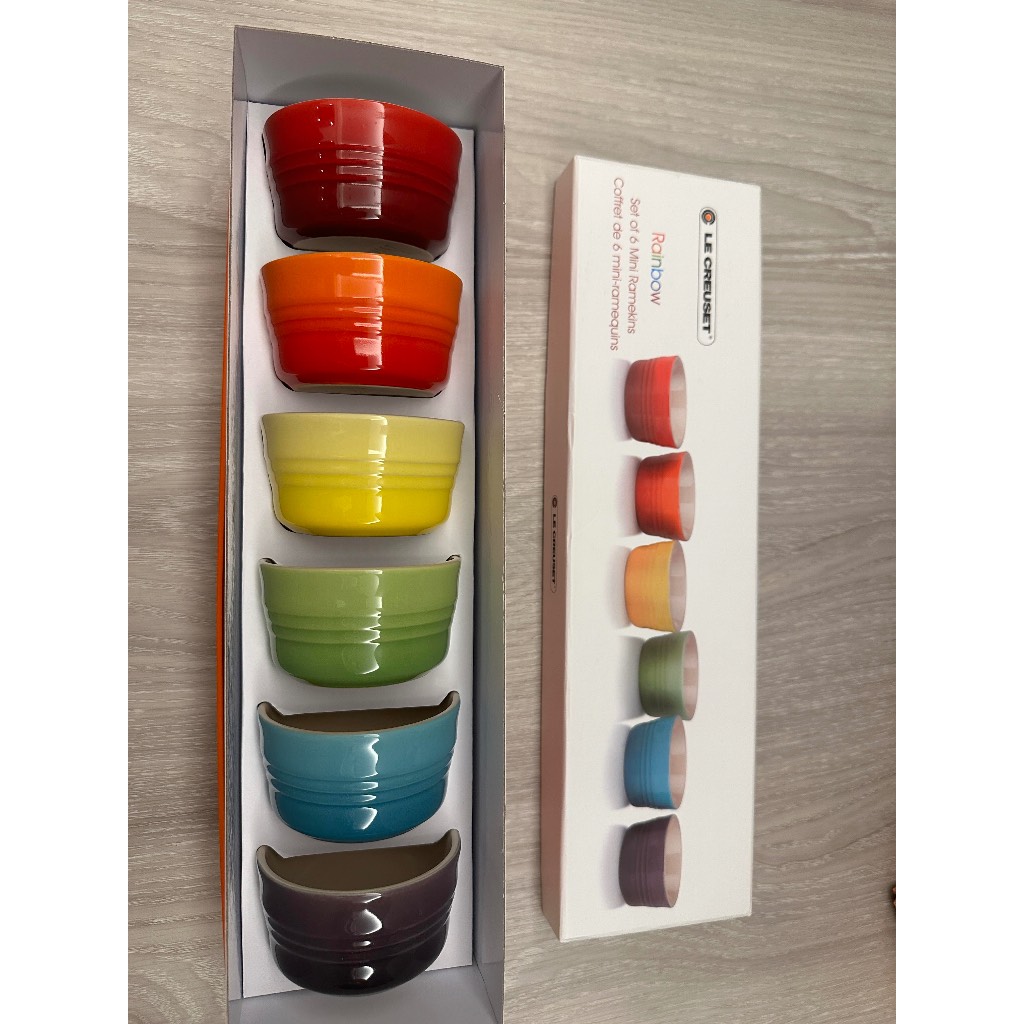 ✨全新Le Creuset 瓷器迷你小烤皿組 6入布丁杯