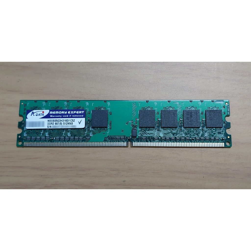 A-DATA 威剛 DDR2 512MB 667桌上型DDR-II記憶體 單面顆粒
