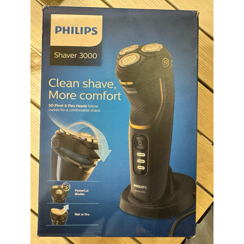（全新）飛利浦Philips 電動刮鬍刀 shaver3000 電動刮鬍刀
