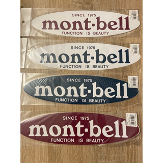 日本Montbell Mont-bell 大貼紙 露營 行李箱 車身貼紙 車貼