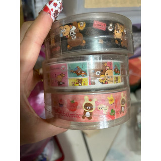 韓國 san-x rilakkuma拉拉熊 造型貼紙 貼紙 捲軸貼紙