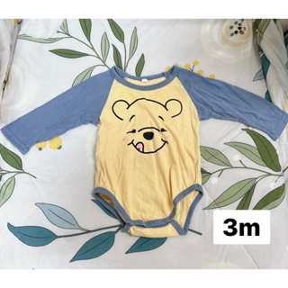 二手衣 3m黃藍色 薄長 包屁衣 嬰兒 新生兒 卡通