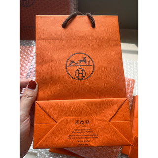 🧡愛馬仕Hermes🐴全新包裝紙 紙質購物袋子小禮袋（15×22cm）
