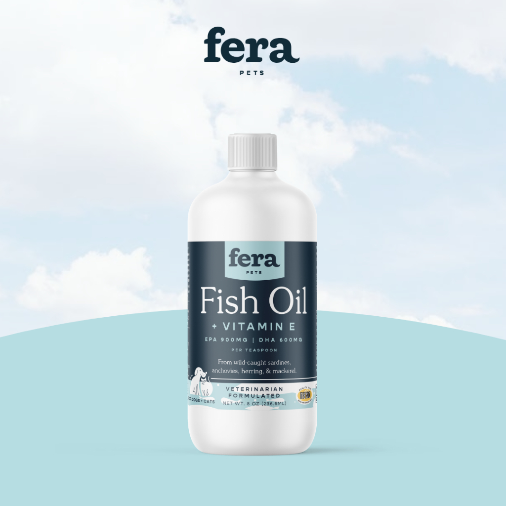 美國 Fera Pets 飛樂沛 Omega-3 冰島深海rTG小魚油 +維他命E （犬貓專用）