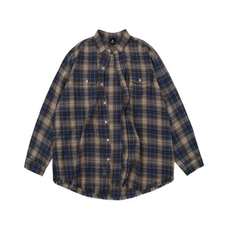 DELAYED "SCRATCH CHECK SHIRTS" | BROWN BLUE