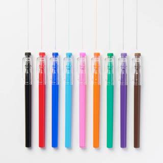 【MUJI 無印良品】日本限定 可擦拭水性細字簽字筆 共9色 擦擦筆 可擦拭原子筆 消去筆 彩色筆