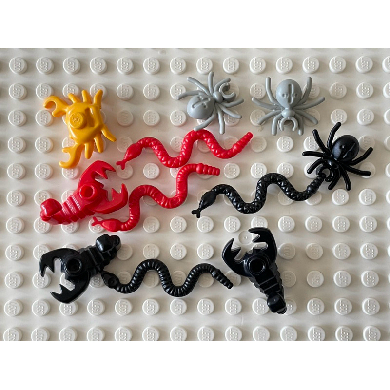 LEGO樂高 蛇 蠍子 蜘蛛 爬蟲類 黑蛇 螃蟹（不定時更新相關商品）