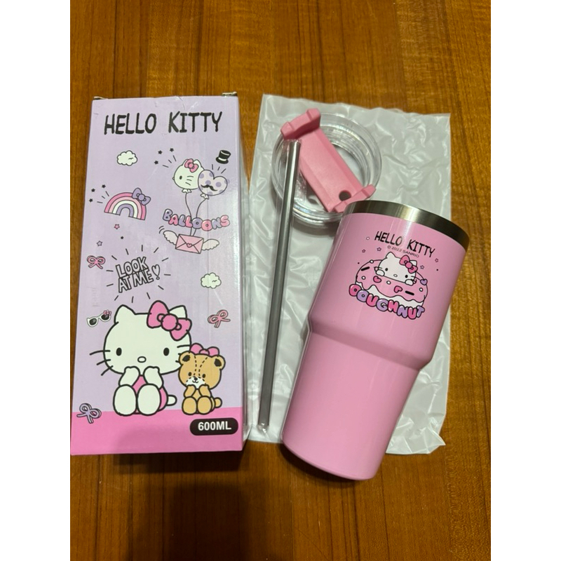 「出清特價」冰霸杯  大容量 史努比 凱蒂貓 Hello kitty 粉色 黃色  保冰保溫 廣口設計 304不鏽鋼