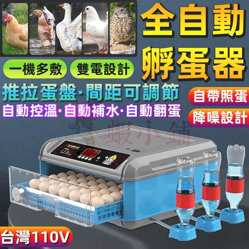 台灣現貨 孵化器 全自動孵蛋機 智能孵化器 家用孵化機 控溫孵化箱 孵蛋箱 小雞鴨鵝孵化箱 鴿子蘆丁雞孵蛋器 孵蛋保溫箱