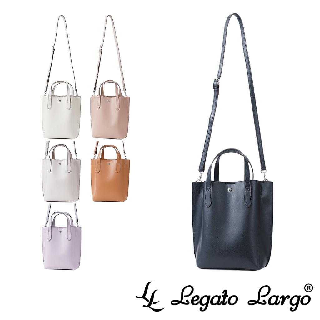 Legato Largo 驚異的輕量化 小法式簡約百搭 直式托特手提斜背兩用包 (LG-P0117)