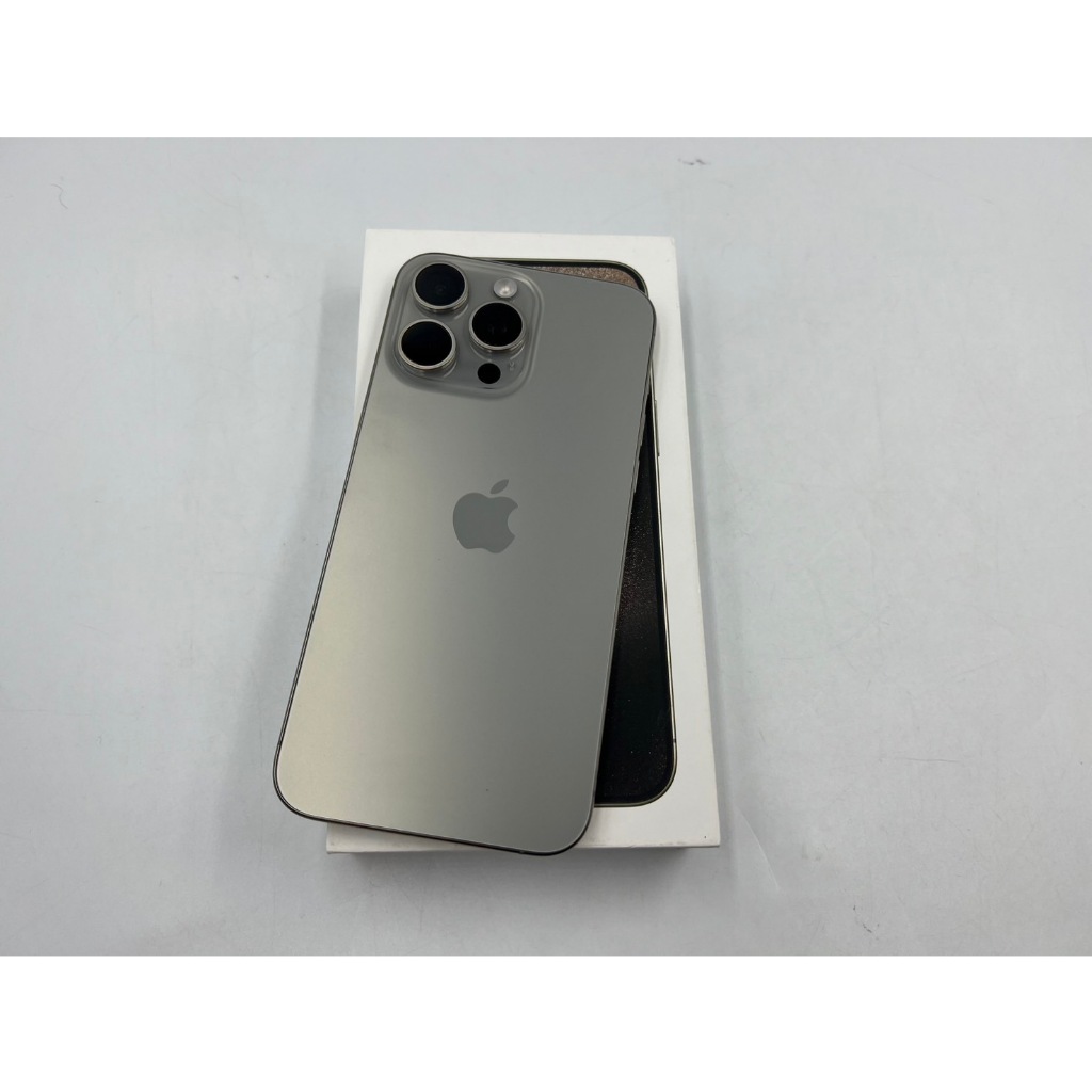 §轉機站§漂亮極新機 保固2025/1 盒裝 Apple iPhone 15 Pro Max 鈦金屬256G 原色61