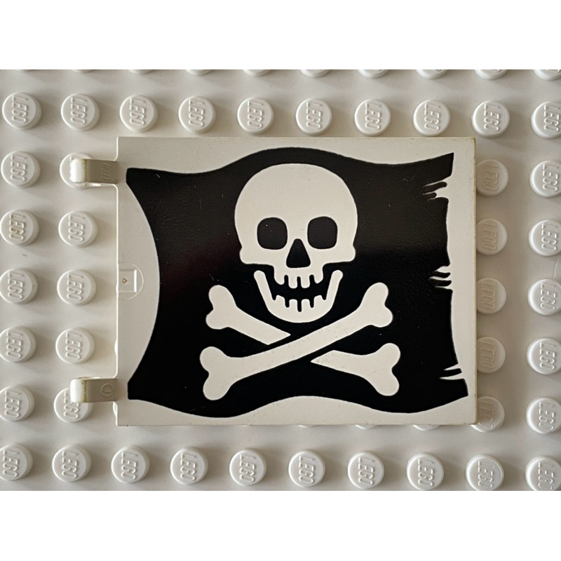 LEGO樂高 二手 絕版 海盜系列 6285 6286 海盜 4x6 旗幟 旗子 初版海盜旗 2525p01 A087
