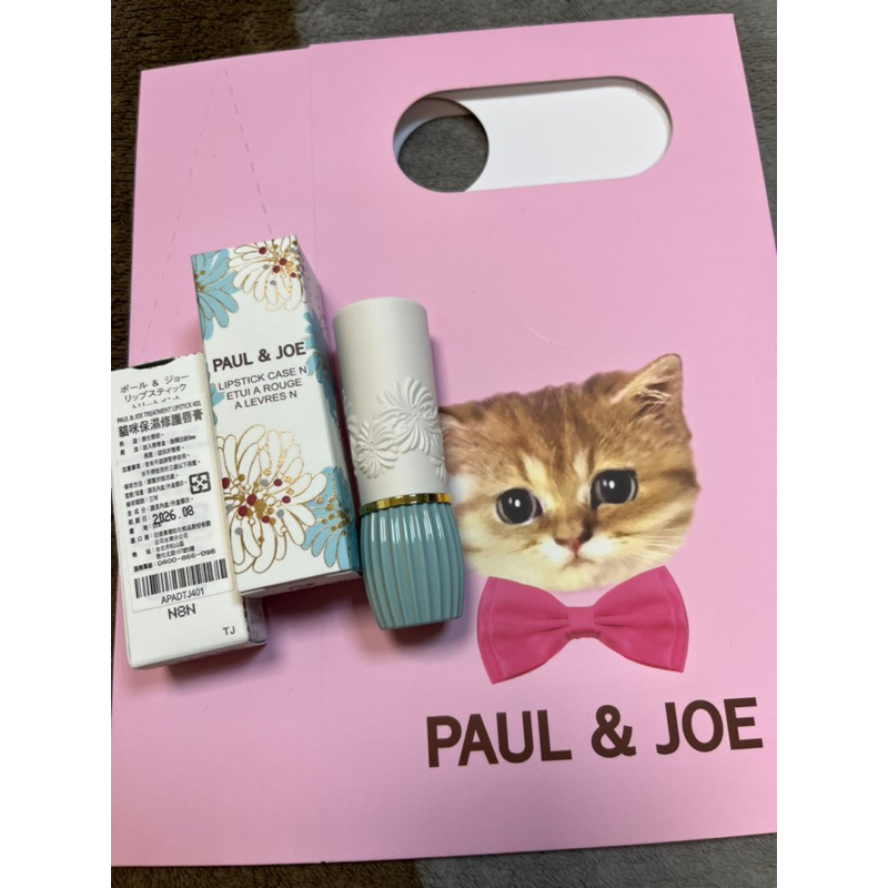 全新PAUL&amp;JOE整組販售貓咪保濕修護唇膏+西洋菊唇膏盒