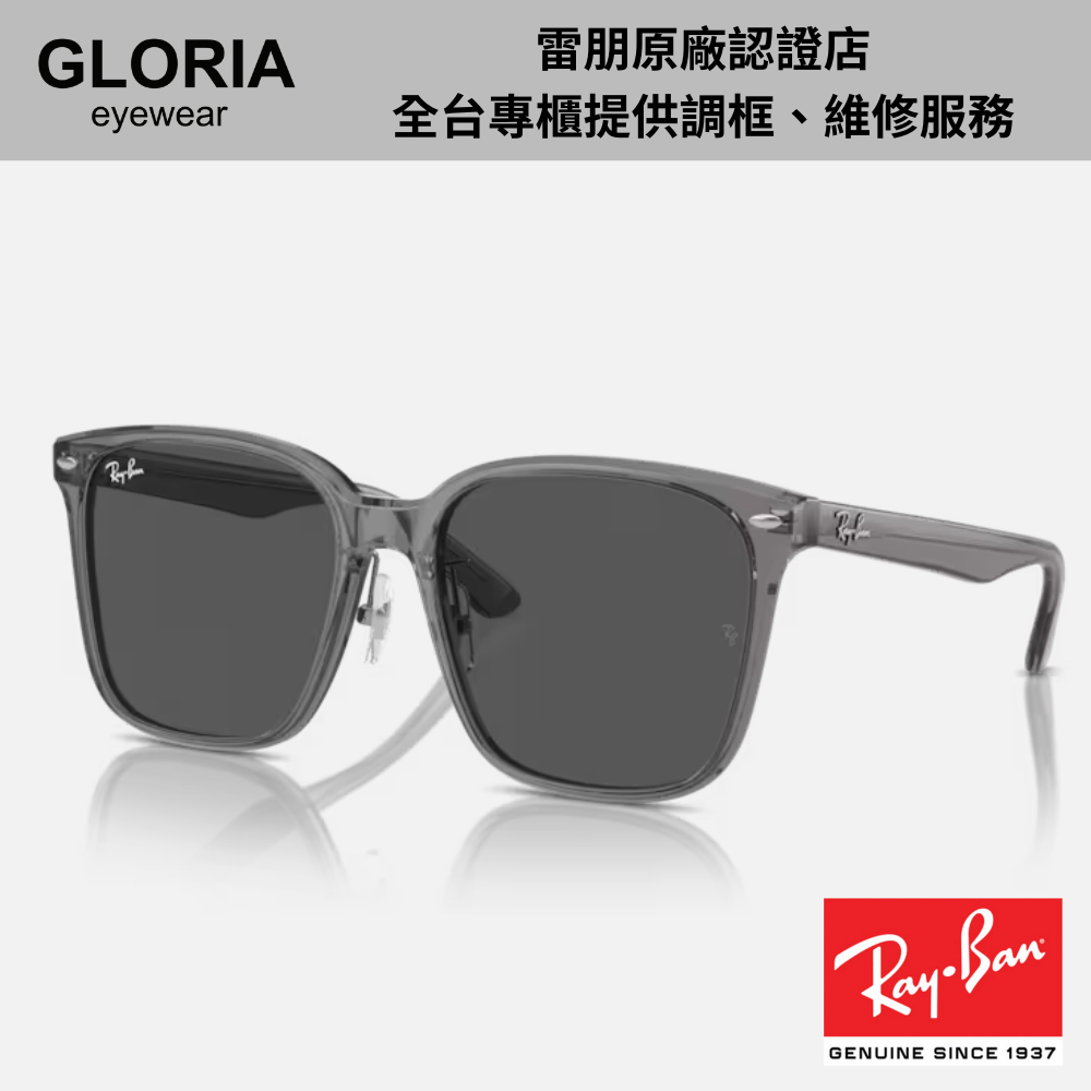 Ray Ban｜RB2206D-139987 方形膠框太陽眼鏡【葛洛麗雅眼鏡】