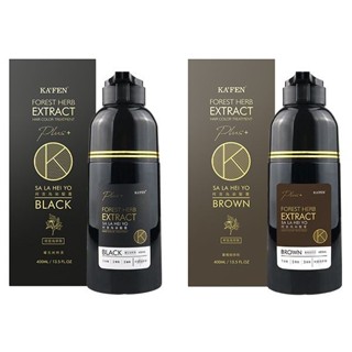 【KAFEN】何首烏曜石純粹黑／暮褐咖啡棕染髮膏(200ml+200ml)｜何首烏 白染黑 DS006562