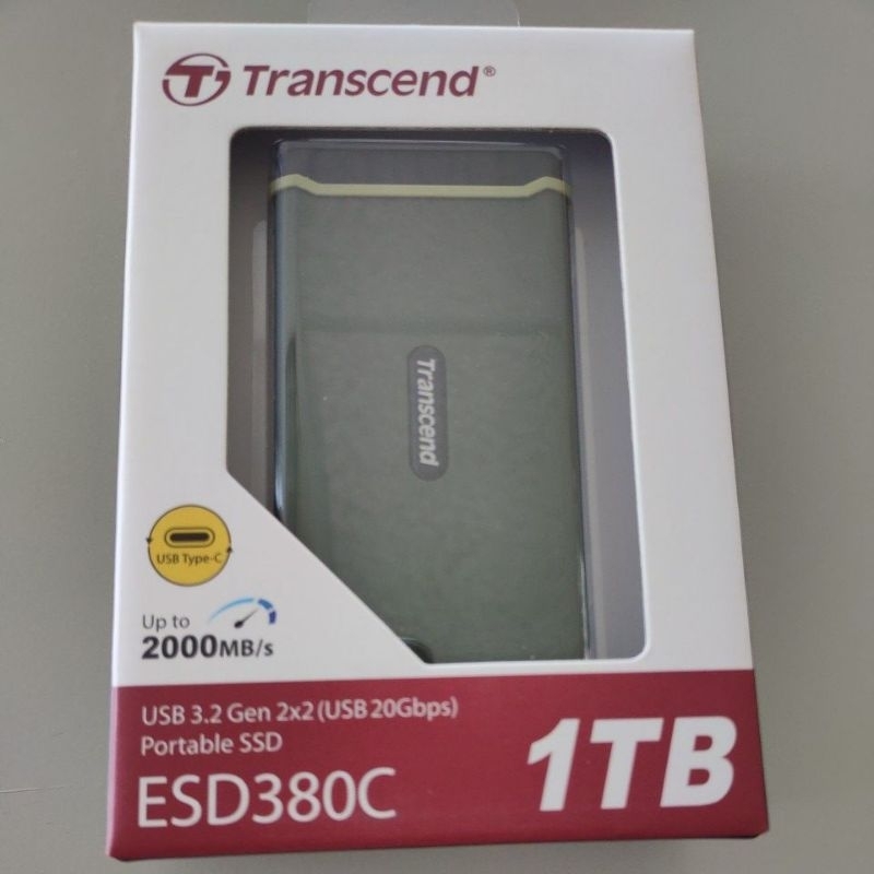創見1TB雙介面外接式SSD固態硬碟(ESD380C) 7-11全家免運