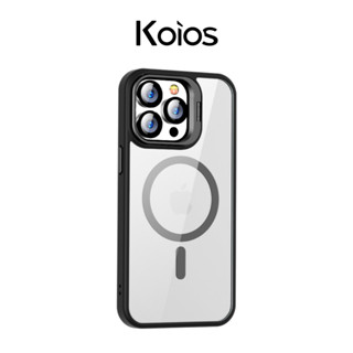 【Koios】iPhone｜質感金屬鏡頭支架磁吸手機殼 15 14 13 Pro Max 保護殼 磁吸殼 防摔殼